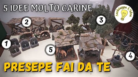 5 Idee molto carine per il presepe fai da te .